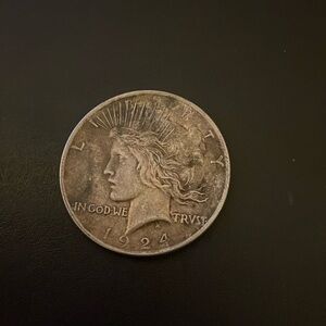 1924 silver dollar error coin.